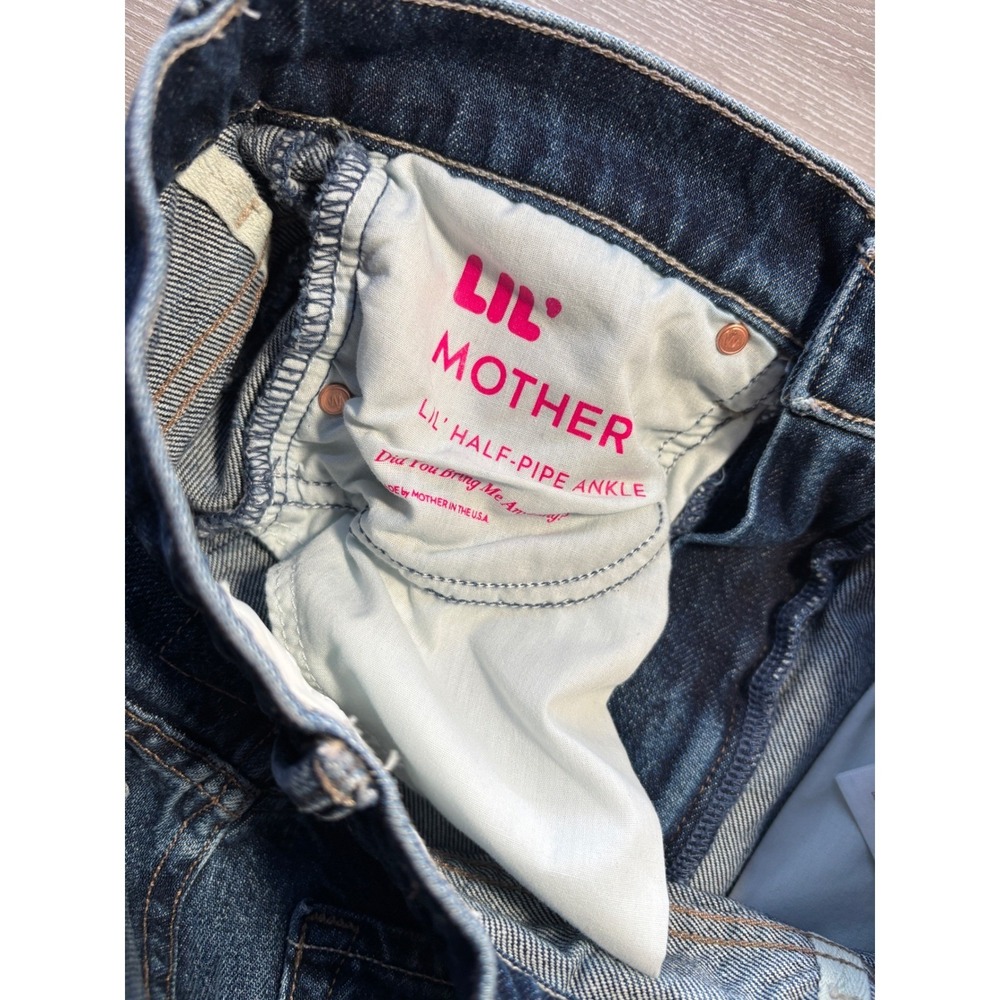 Mother Superior 24 Lil' Half-Pipe Ankle Jeans Wide Barrel Leg Denim Baggy Street - Picture 6 of 14